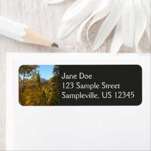 Autumn on the Trail to Dream Lake Return Address Label