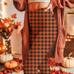 Autumn Orange and Black Gingham Plaid Leggings<br><div class="desc">These autumn leggings feature a striking orange and black gingham plaid pattern, making them the perfect addition to your fall wardrobe. Designed for both style and comfort, these leggings are ideal for cosy fall outfits, outdoor activities, or casual everyday wear. Pair them with your favourite seasonal tops for a stylish...</div>