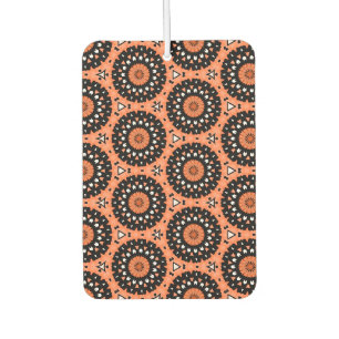 Autumn Orange Floral Car Air Freshener
