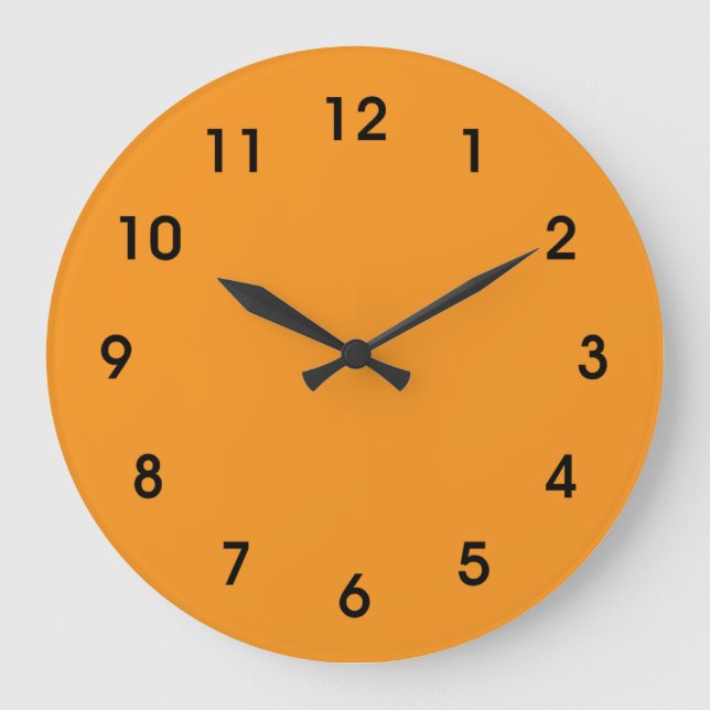 Autumn orange harvest  large clock (Front)