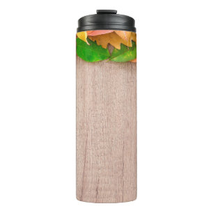 Autumn orange nature red yellow thermal tumbler