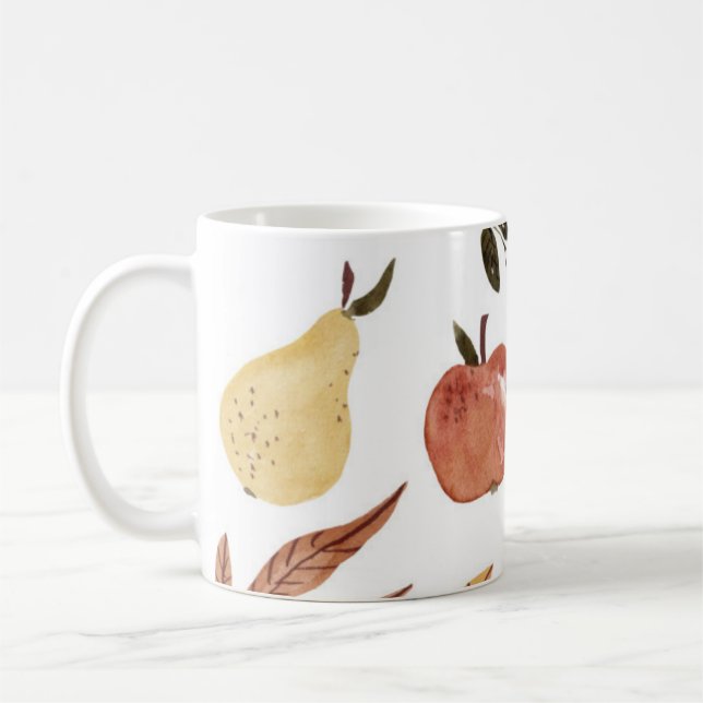 Autumn Orchard Aesthetic Coffee Mug (Left)