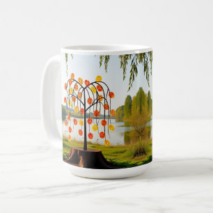 Autumn Orchard Lake Glow Coffee Mug