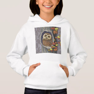 Autumn Owl and Fall Colours Hoodie