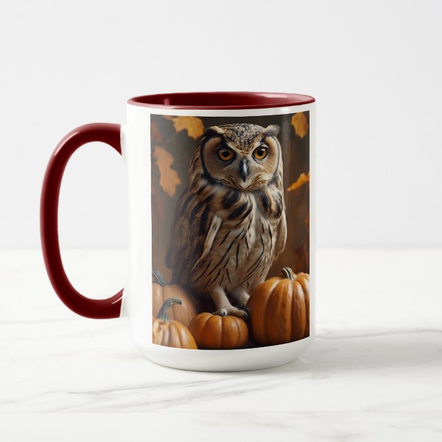 Autumn Owl Mug (Left)