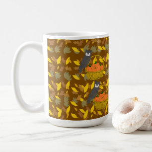 Autumn Owl Pumpkin Pattern Coffee Mug Gift