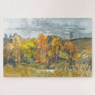 Autumn  painting watercolor 300 jigsaw puzzle