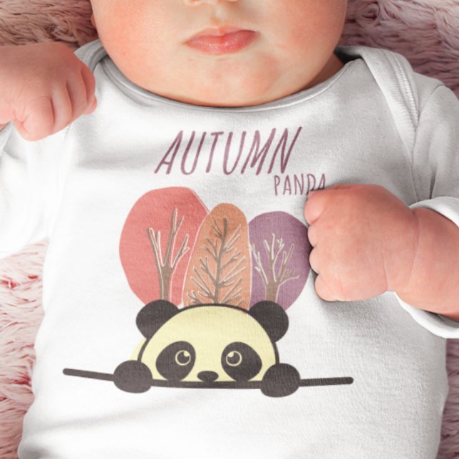Autumn Panda Baby Bodysuit (Creator Uploaded)