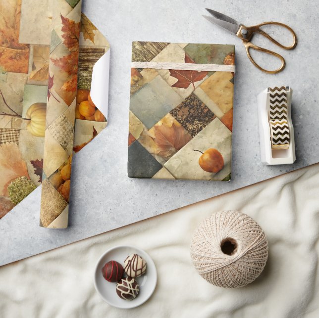 Autumn Paper Collage 02 (Crafts)