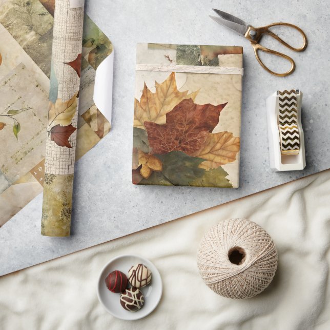 Autumn Paper Collage 03 (Crafts)