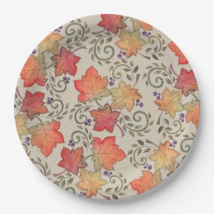Autumn Paper Plate