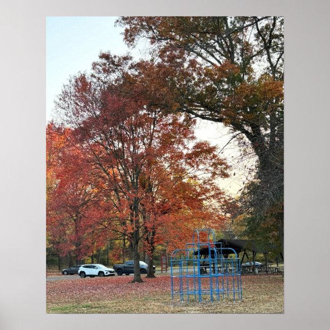 Autumn Park Day Poster (Front)