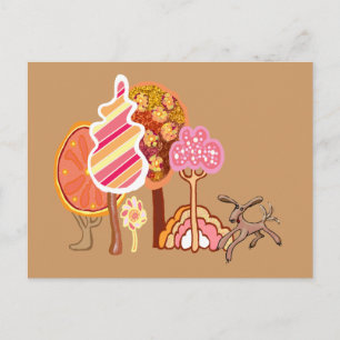 Autumn park postcard