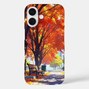 Autumn Park Tranquility iPhone 16 Case
