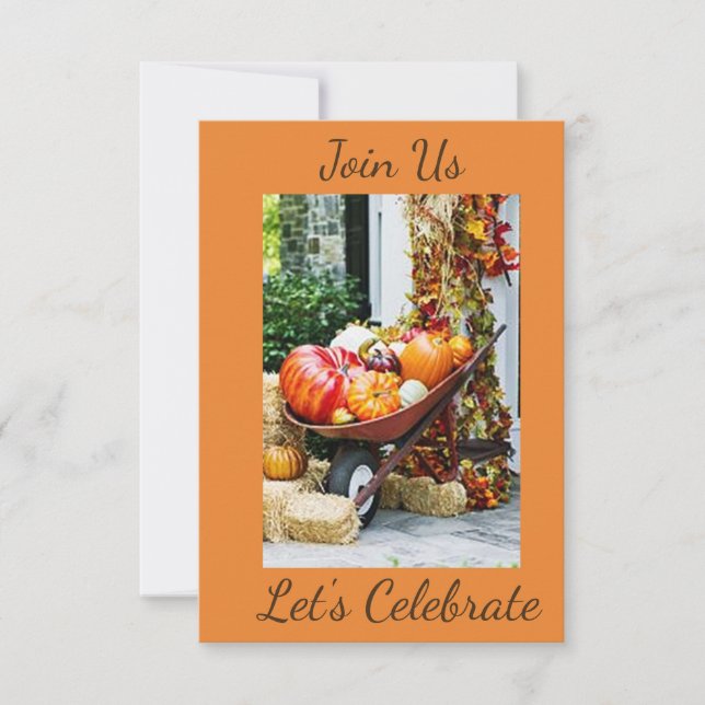 ***AUTUMN PARTY*** INVITATION (Front)