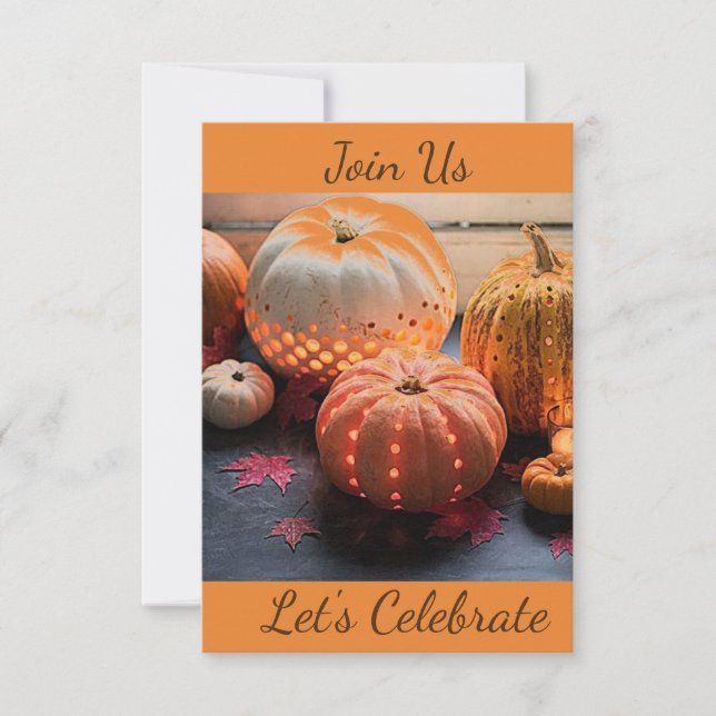 ***AUTUMN PARTY*** INVITATION (Front)