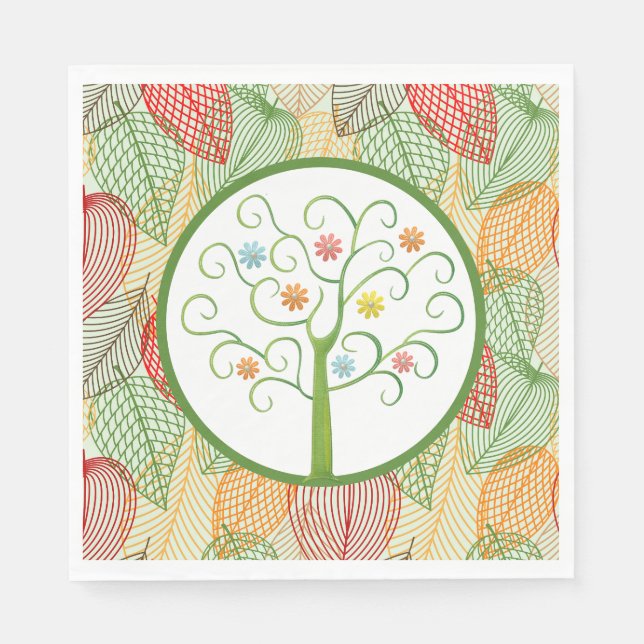 Autumn Pastel Paper  Napkin (Front)
