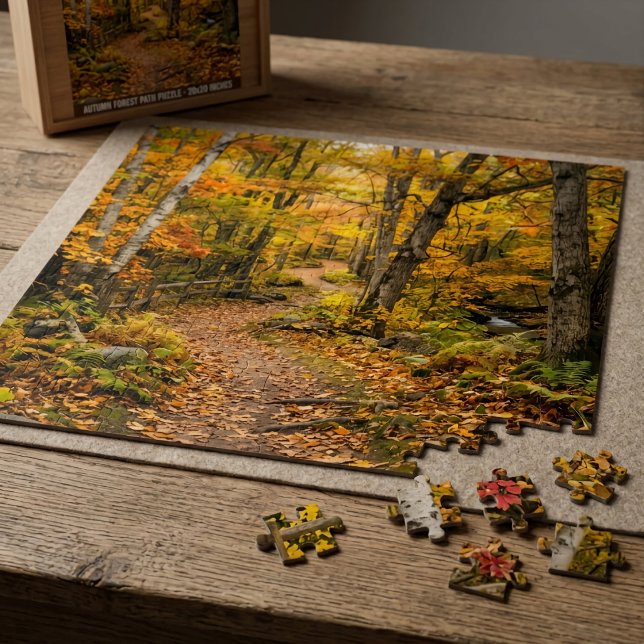 Autumn Pathway in a Forest Jigsaw Puzzle (Creator Uploaded)