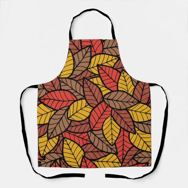 Autumn pattern apron (Front)