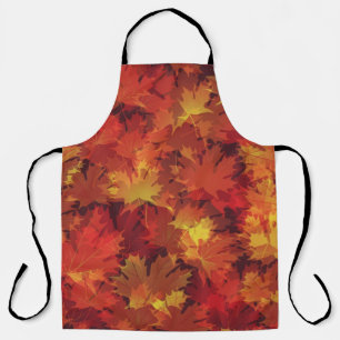 Autumn pattern apron