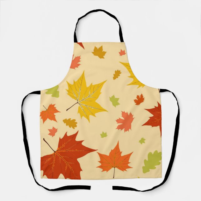 Autumn pattern apron (Front)