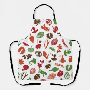 Autumn pattern apron