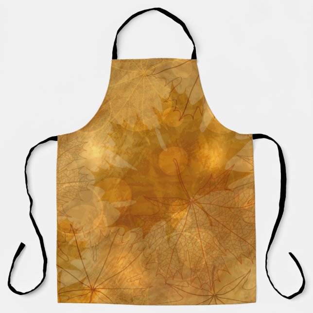 Autumn pattern apron (Front)