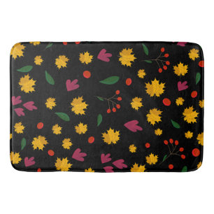 Autumn Pattern Bath Mat