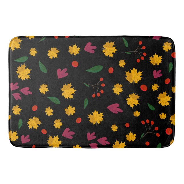 Autumn Pattern Bath Mat (Front)