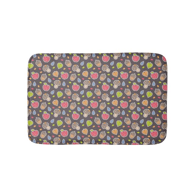 autumn pattern bath mat (Front)