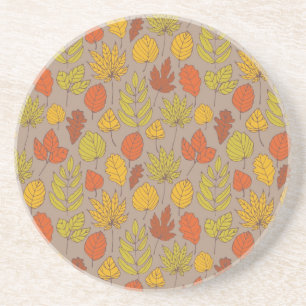 Autumn pattern coaster