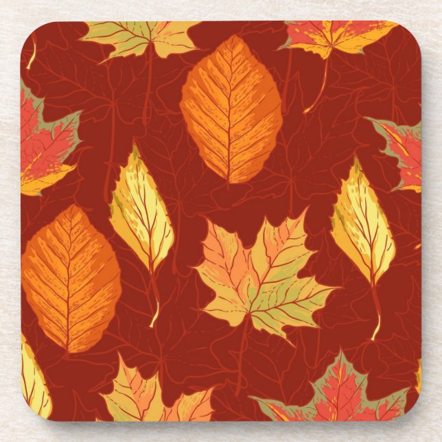 Autumn pattern coaster (Front)