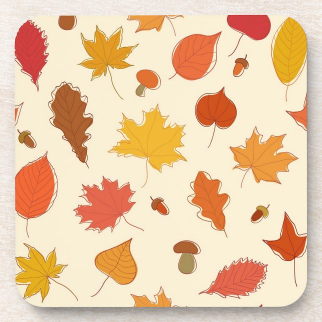 Autumn pattern coaster (Front)