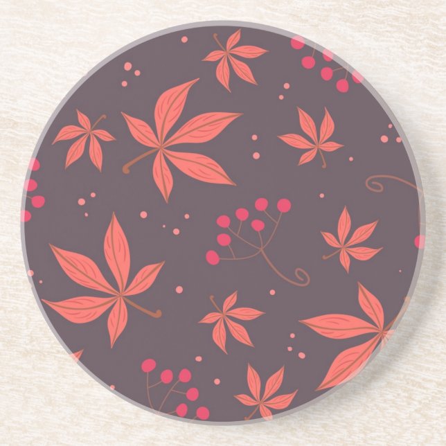 Autumn pattern coaster (Front)