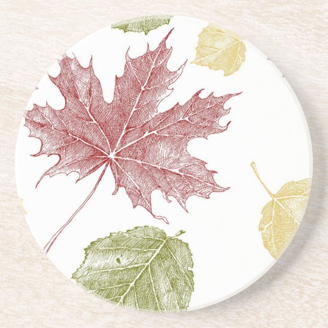 Autumn pattern coaster (Front)