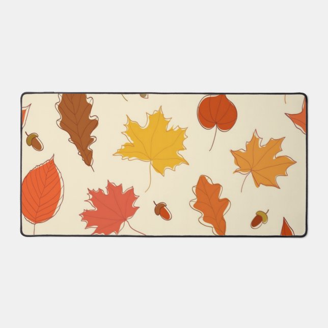 Autumn pattern desk mat (Front)