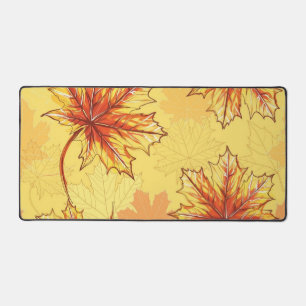 Autumn pattern desk mat