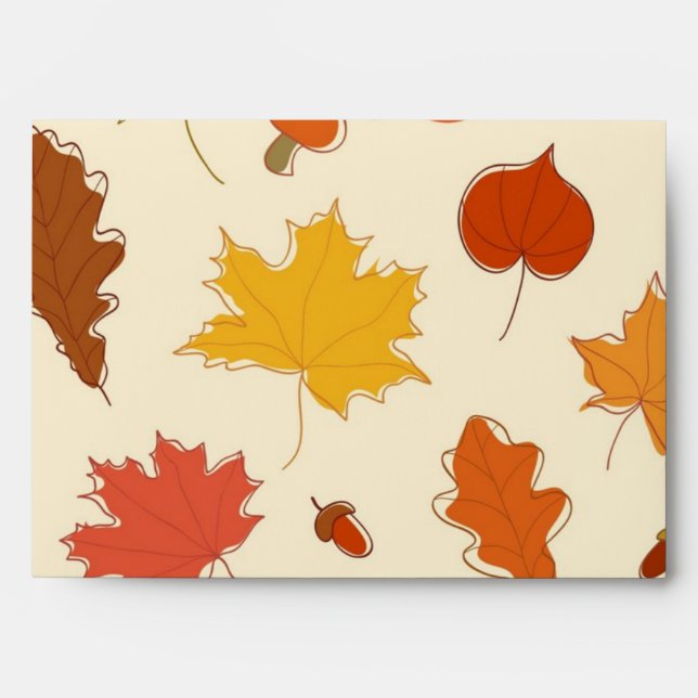 Autumn pattern envelope (Front)