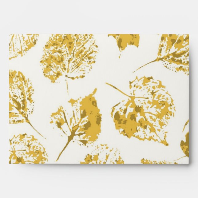Autumn pattern envelope (Front)