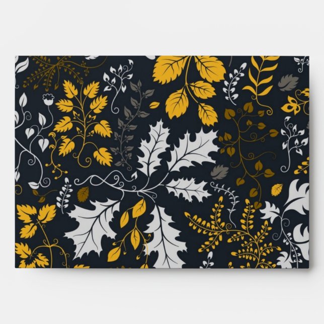 Autumn pattern envelope (Front)