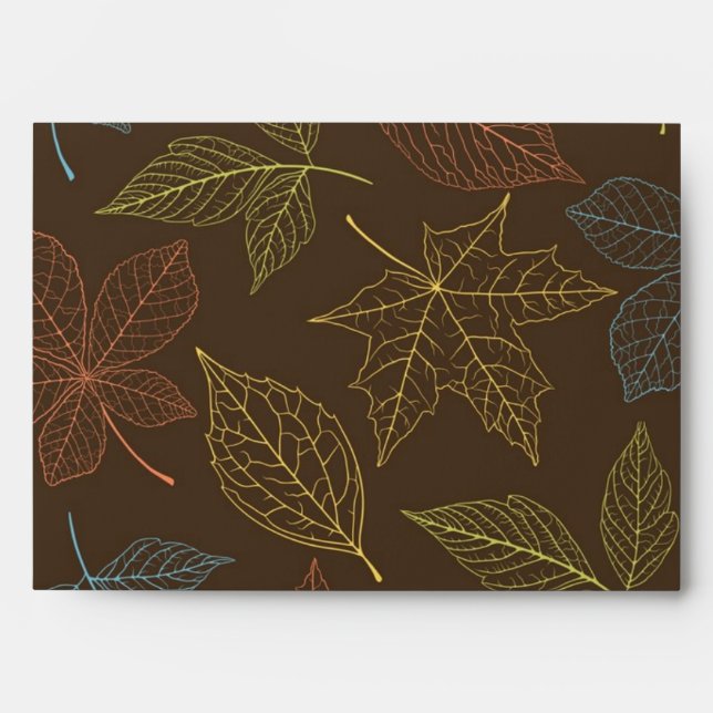 Autumn pattern envelope (Front)