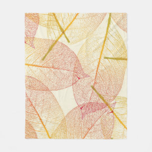 Autumn pattern fleece blanket