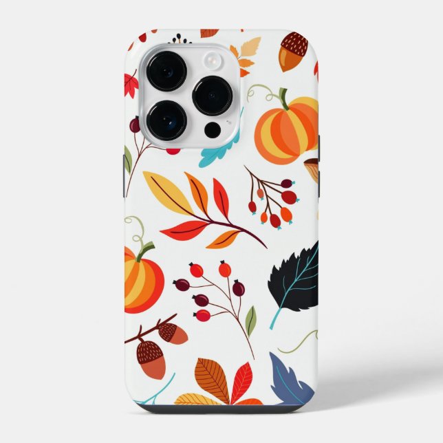 Autumn Pattern iPhone Case (Back)