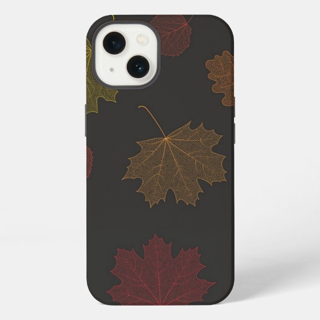 Autumn pattern iPhone case (Back)