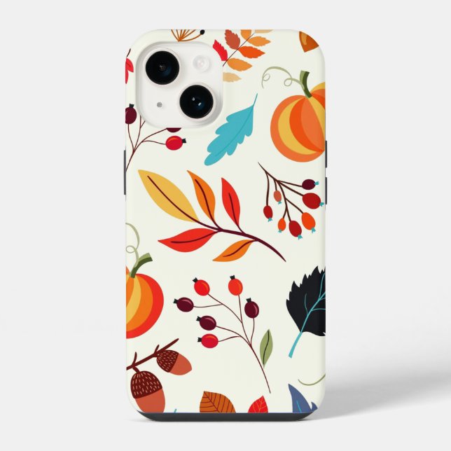 Autumn Pattern iPhone Case (Back)