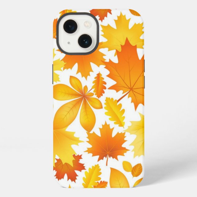 Autumn pattern iPhone case (Back)