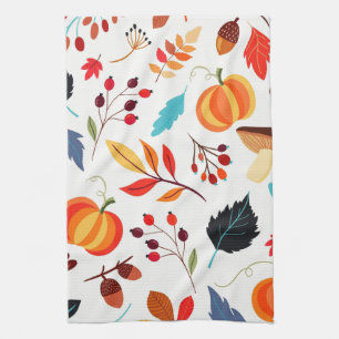 Autumn Pattern Kitchen Towel