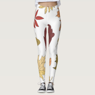 Autumn pattern leggings