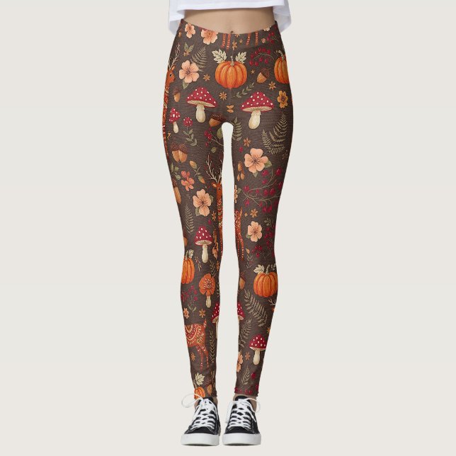Autumn Pattern Leggings (Front)