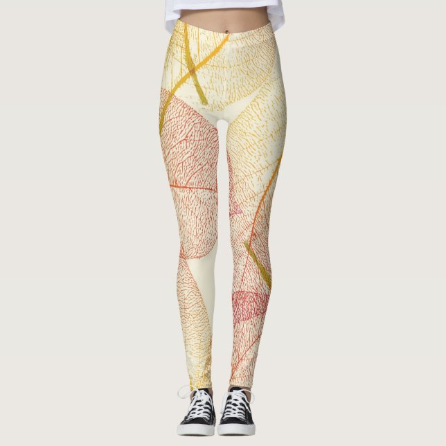 Autumn pattern leggings (Front)